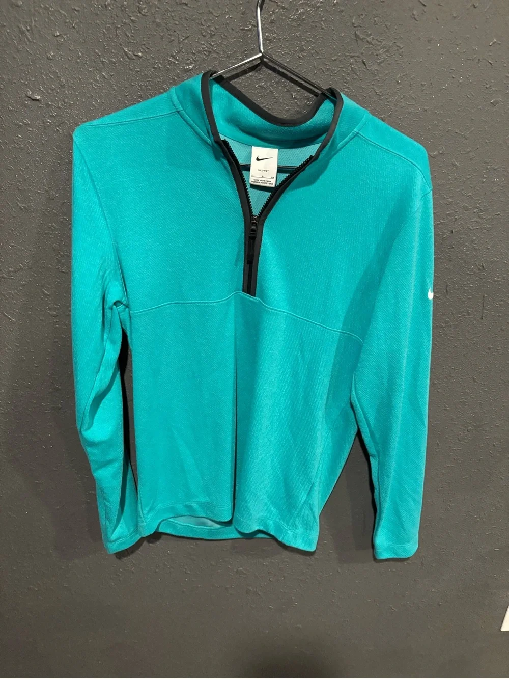 Nike Teal Dri-FIT Half-Zip Pullover
